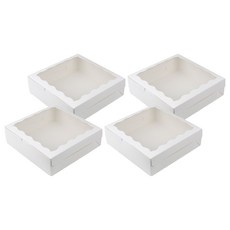 아이엔피 파티 창 도넛상자 20호 20cm, 화이트, 4개