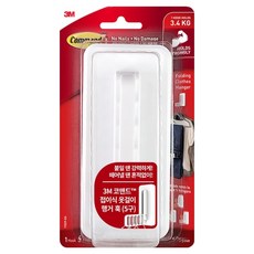 3M Command 無痕 3M 折疊式衣架掛鉤 5鉤 17029-EN, 1個, 白色
