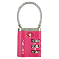 CENTURION 百夫長 TSA海關鋼絲鎖 粉紅色, 1個