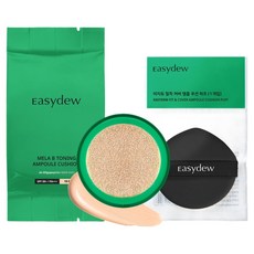 [한가인 PICK!] 이지듀 멜라 비 토닝 앰플 쿠션 리필 퍼프 13g, 19호 페어, 1개