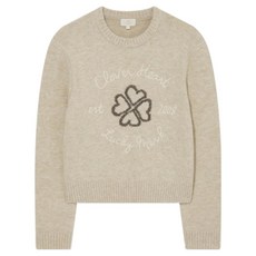 COVERNAT WOMAN 女款四葉草愛心圖案針織衫