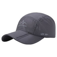 Knock Knock 戶外慢跑帽, 1個, 深灰色