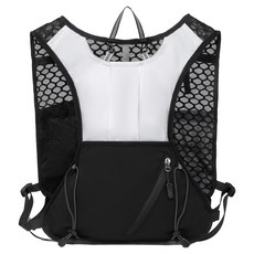 Knock Knock 運動用跑步背心, 1個, 黑色 + 白色