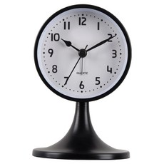 BAIA 簡約靜音桌上型時鐘, 黑色