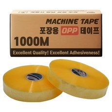 SAMHAN TAPE 自動機器用封箱膠帶 中型包裝 1000m, 透明, 5個