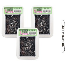 SAPA 超強力雙別針轉環 散裝 滾動快拆 釣魚釣組, 3個, 80入