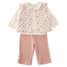 Minkmui 幼兒款花朵花束背心+上下衣套裝