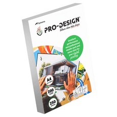 Pro-design 彩色雷射專用紙 200g, 250個, A4