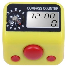 셀리빙 손가락 전자 수동계수기, 옐로우, 1개