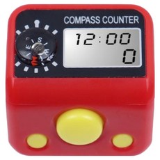 셀리빙 손가락 전자 수동계수기, 레드, 1개