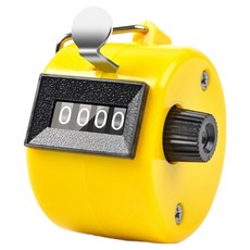 셀리빙 수동 카운터 계수기, 1개, 옐로우