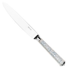 Ercuis EQUILIBRE Art Deco Guirlande 餐刀 24.4 x 2 cm, 藍灰色, 1個