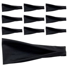 Gajuga Shop防流汗運動帶, 黑色, 10個