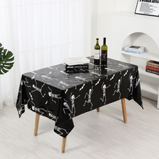 Greentail 家庭派對萬聖節一次性桌布 骷髏, 1個, 2入