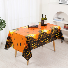 Greentail 居家派對 萬聖節 一次性桌布 南瓜城堡, 1個, 2入