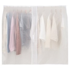 讚讚歐巴 更衣間 衣帽間 防塵 大容量 衣物防塵套 白色 JNHA2096, 1個, 1入
