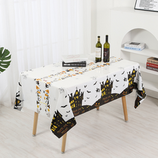 Greentail 家庭派對 萬聖節 一次性桌布 城堡, 1個, 2入