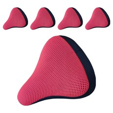 Welpick 運動自行車網眼坐墊套, 紅色, 5個