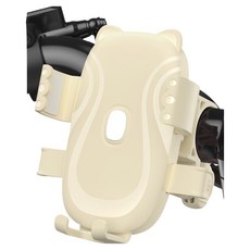 KODACHIEF 老手自行車手機支架 新款貓咪支架 手把款 11.5 x 10.5 cm, 米色, 1個