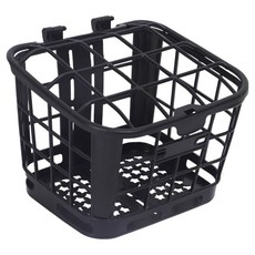 Happy Mind 穩固耐用附蓋自行車籃 25 x 30 x 19 cm, 黑色, 1個