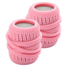 防纏繞高級洗衣球, 粉紅色, 2個