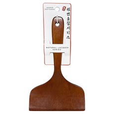 영수산업카멜 원목 장미목 나무 옻칠 계란말이 뒤집개, 브라운, 1개