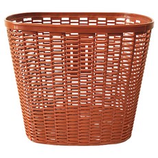 해피마인 쉽게 설치가능한 깔끔하고 튼튼한 자전거 바구니 35 x 24 x 25 cm, 브라운, 1개