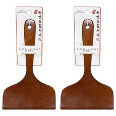 영수산업카멜 원목 장미목 나무 옻칠 계란말이 뒤집개, 브라운, 2개 브라운, 2개