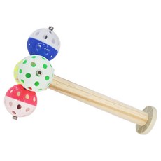 앵무새 장난감 공 횃대, 혼합색상, 1개