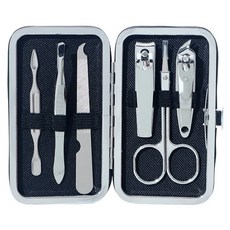 FLALIA 皮革指甲護理6件組 FNS-009, 混合顏色, 1套