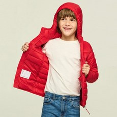 tesla 兒童連帽輕量羽絨外套