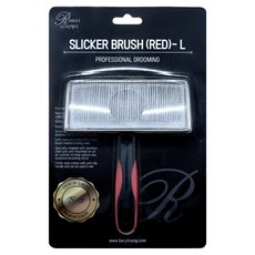 리케이 강아지 슬리커 브러쉬 L, 레드, 1개