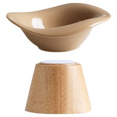 REDPUPPY 寵物 Prico 高款餐具, 米色, 1個