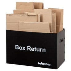 패블러스 리사이클 폴드 박스 수거용 분리수거함, 혼합색상