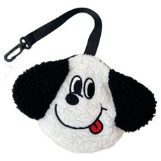 DING DONG PET 寵物微笑狗狗多功能拾便袋收納包, 白色, 1個, 1入