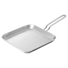 cookever 電磁爐用三層不鏽鋼方形煎鍋, 24cm, 1個
