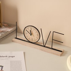 居家超市 時鐘 室內裝飾品 30 x 6 x 12 cm, TYPE A LOVE