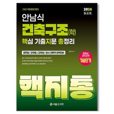 2026 안남식 건축구조(학) 핵지총 핵심 기출지문 총정리:공무원/군무원/교육청/공사 건축직 완벽대비, 서울고시각(SG P&E)