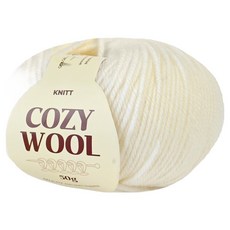 니뜨 코지울 뜨개실 울혼방 털실 50g, 01 아이보리, 1개