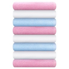 Songwol 松月 營業用輕便多用途洗臉毛巾 32 55g 20支棉紗, 隨機出貨, 8個