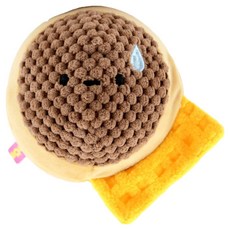 soonZAM 寵物藏食絨毛麵包造型系列起司麵包玩具, 混合顏色, 1個