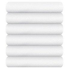 Songwol 松月 營業用美容輕量多用途洗臉毛巾 34, 6個, 白色