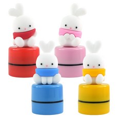 PINKFOOT Booto 公仔印章4件組, 黑色, 1套