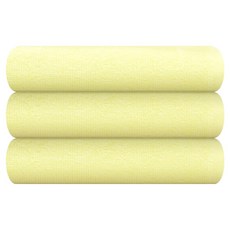 송월타월 업소용 미용 가벼운 다용도 세면타올 34, 3개, 노랑