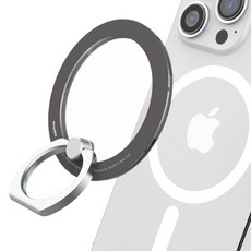 aaUXX iRing Mag 智慧環 MagSafe 可拆卸支架, 煙燻黑, 1個