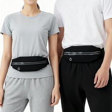 Midami 極簡超輕量運動防水慢跑腰帶 1630, 黑色, 2個