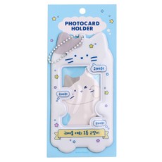 BUTTERSHOP 摩登屋 可愛俏皮 PVC 小卡夾, 牛奶貓 白色