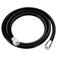 마켓감성 샤인 물때방지 샤워호스, 1.5m, 블랙