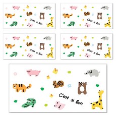 양지다이어리 더스페셜 기프트 용돈봉투 Ver 5, 애니멀킹덤, 5개