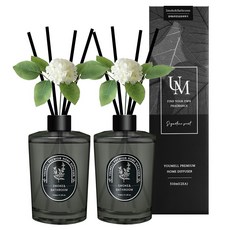 유멜 프리미엄 실내용 디퓨저, 담배화장실냄새제거, 510ml, 2개